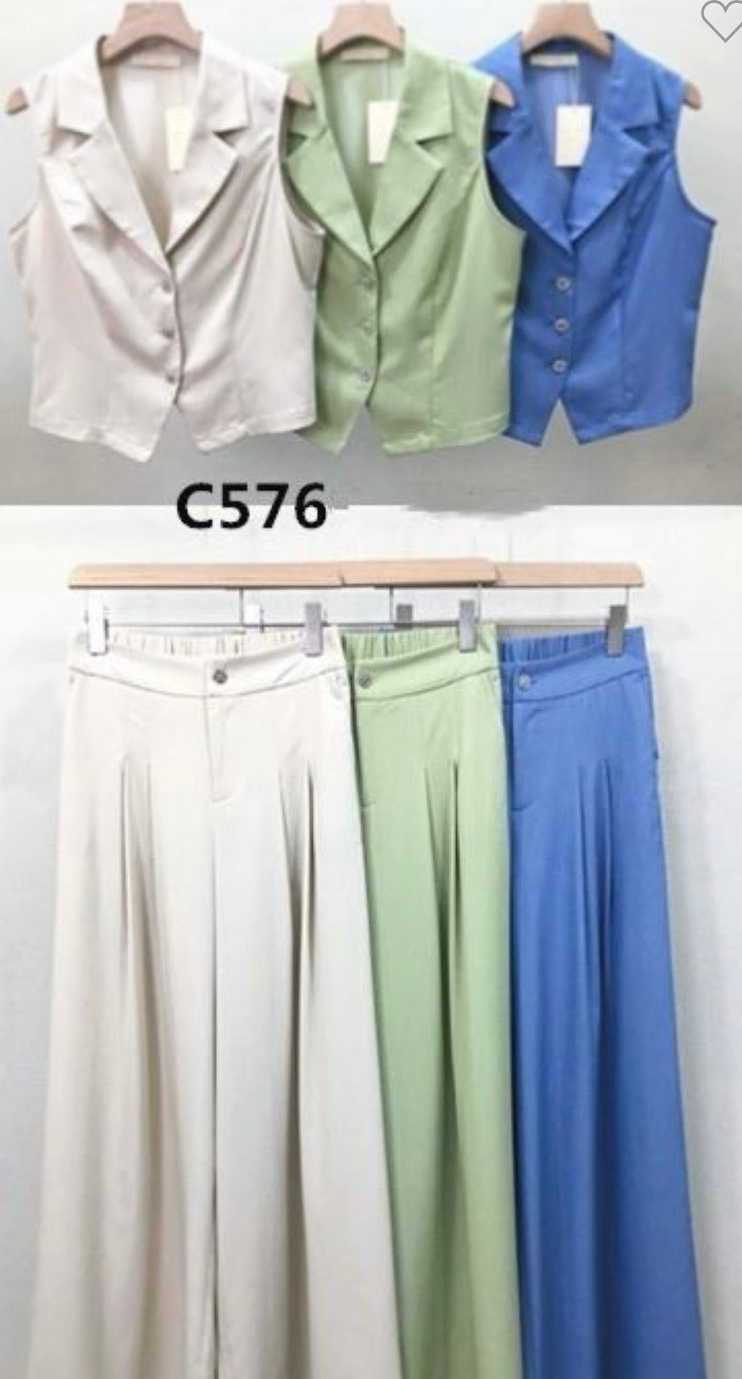 Tailored blue set