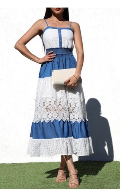 Eyelet Midi dress