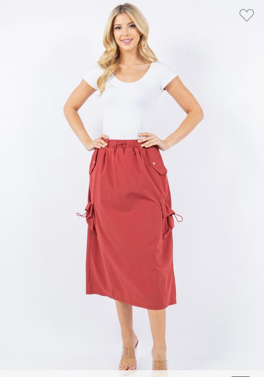 Cargo Midi Skirt
