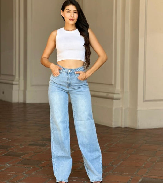 Wide Leg High-rise jeans