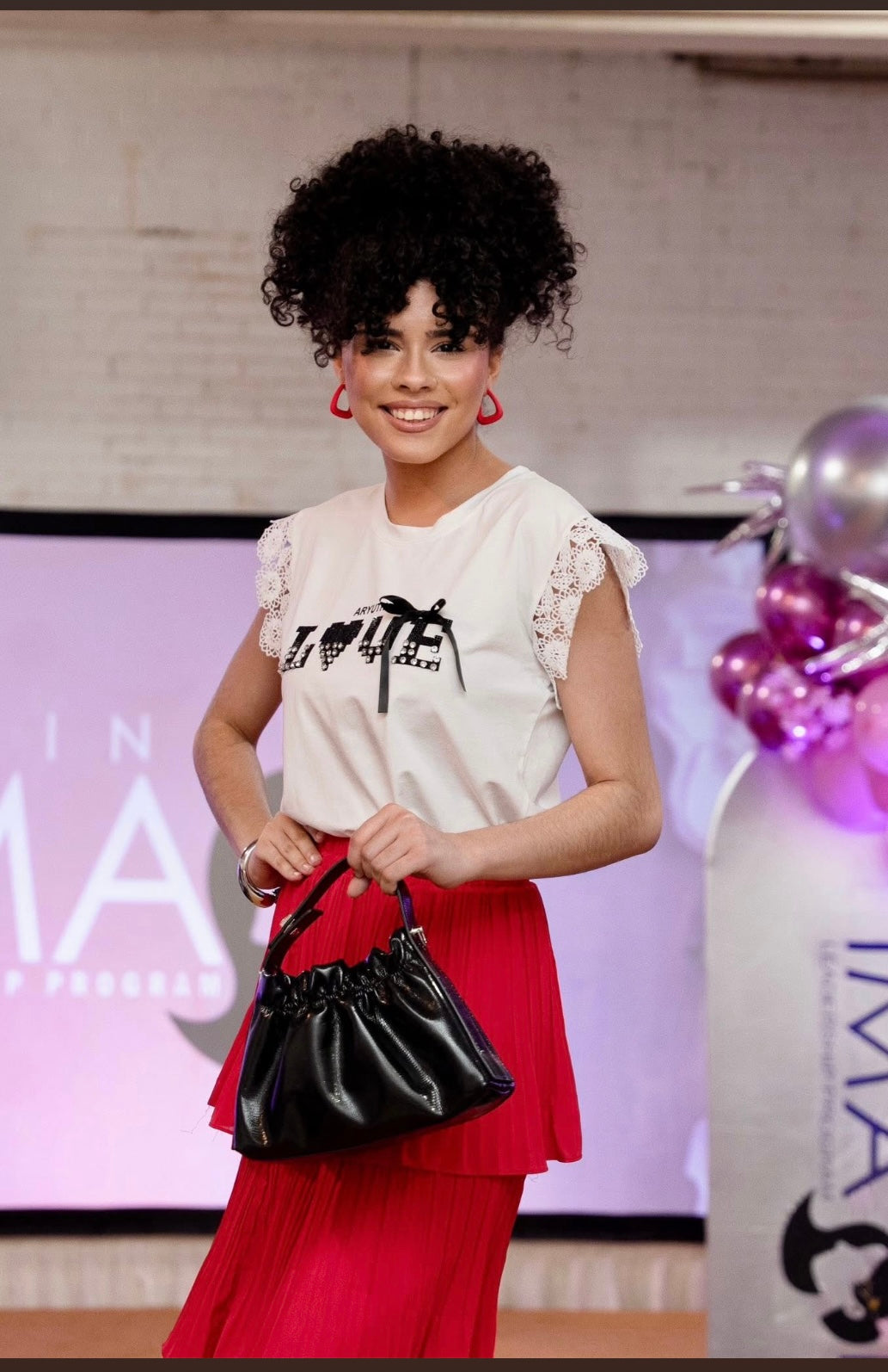 Multi Tiered Chiffon red skirt